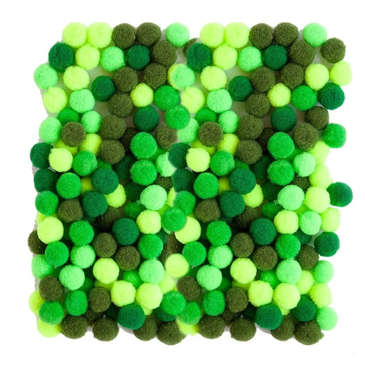 Acrylic Pom-Poms, 1 cm - 120 pcs