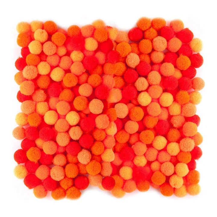 Acrylic Pom-Poms, 1 cm - 120 pcs