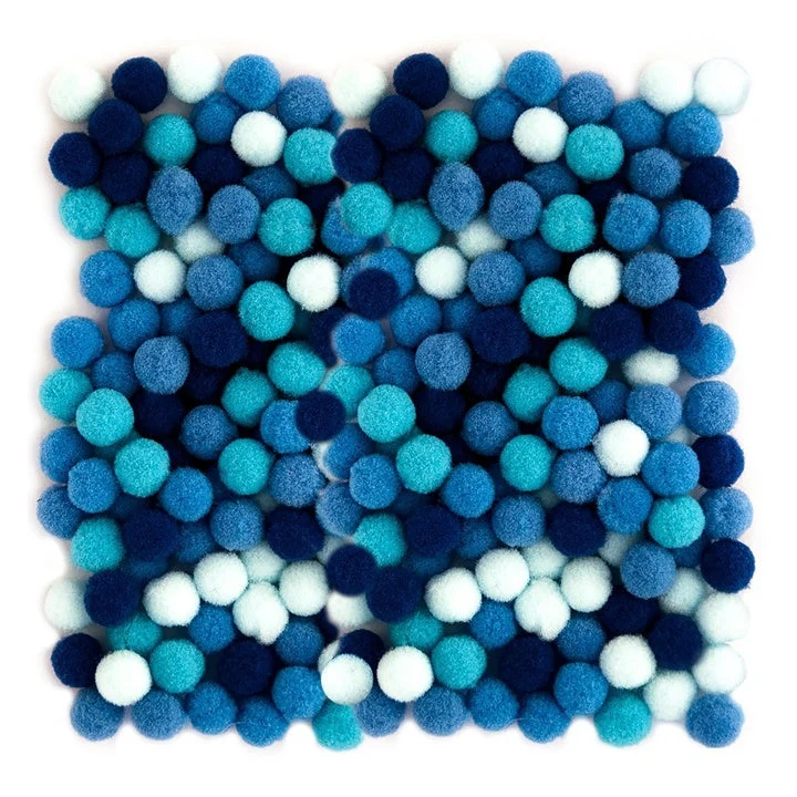 Acrylic Pom-Poms, 1 cm - 120 pcs
