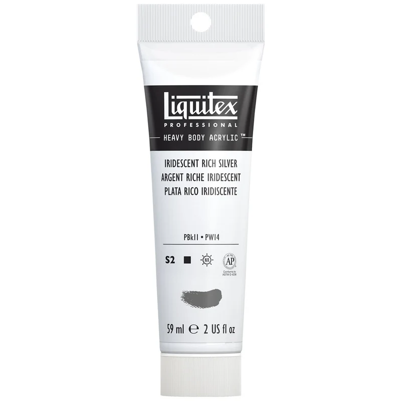 Liquitex - Heavy Body Acrylic Colour - 59ml Iridescent Rich Silver