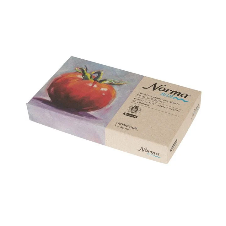 Schmincke Norma Blue Set of Oil Paints, 7 x 35 ml