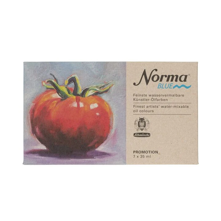 Schmincke Norma Blue Set of Oil Paints, 7 x 35 ml