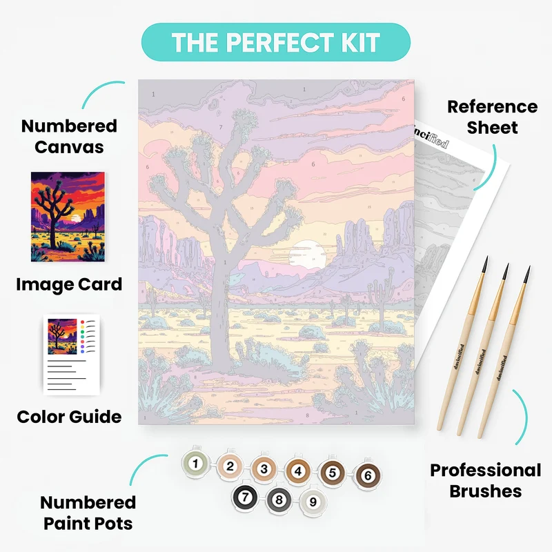 Joshua Tree National Park - Paint by Numbers Kit