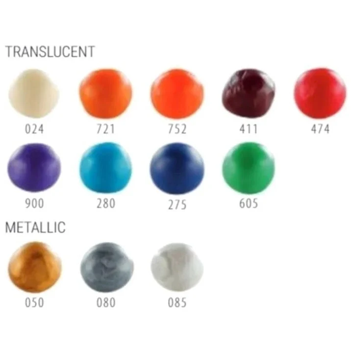 CERNIT Polymer Clay Set of 12 x 25 g Effects