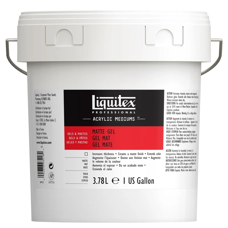 Liquitex - Matt Gel Medium 3.78 Litre