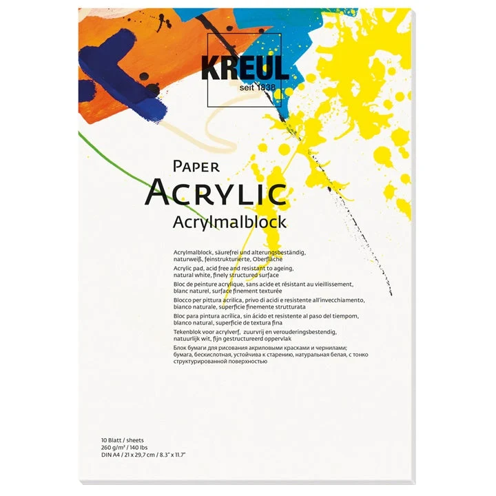 KREUL Acrylic Paper, 10 Sheets