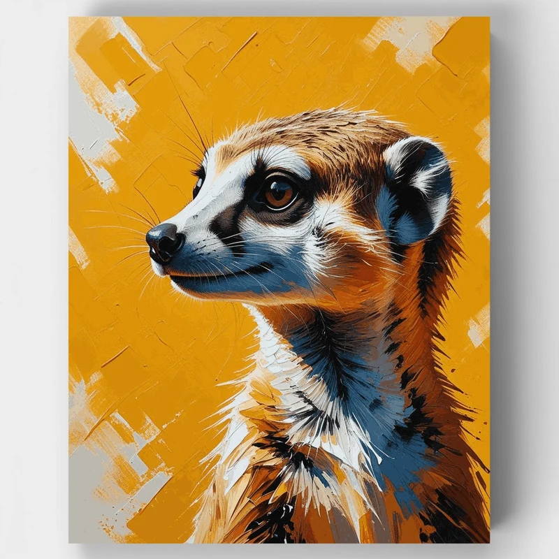Meerkat Portrait - Paint by Numbers Kit