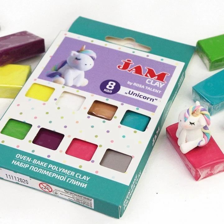 Rosa Talent Polymer Clay Set Unicorn 8 x 20 g