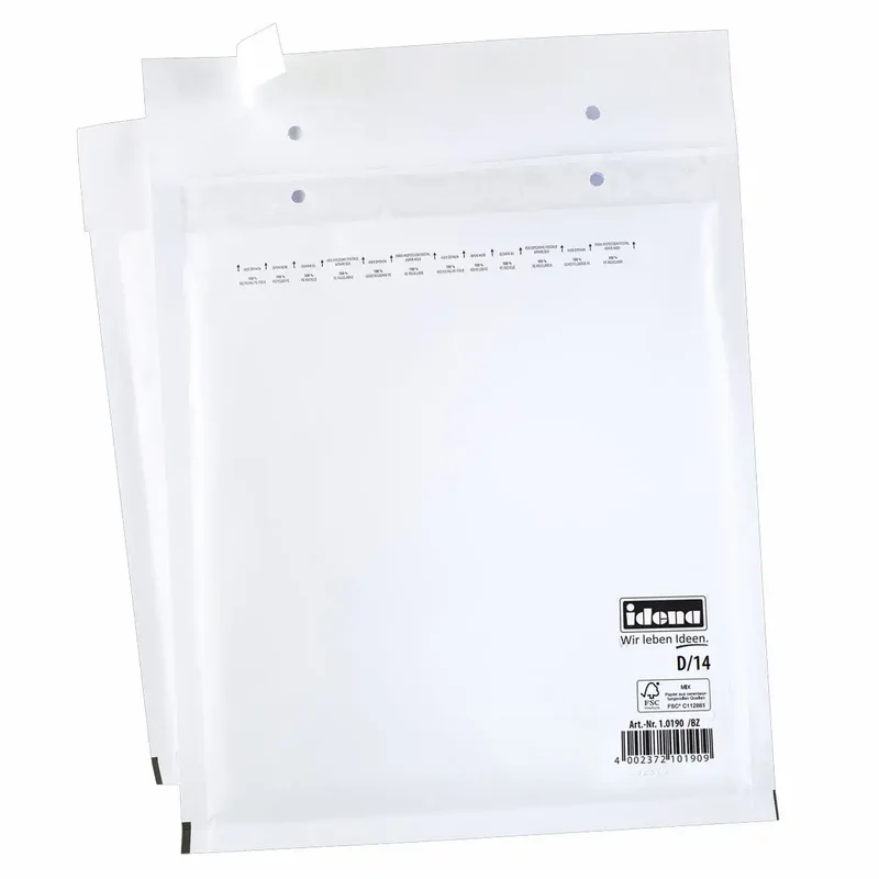 Idena Luftpolstertaschen D/14 - Sichere Polsterung für Ihre Sendungen (20x27,5cm)