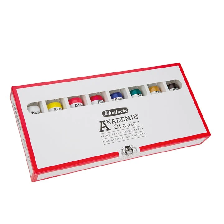 Schmincke AKADEMIE Oil Paint Set, 8 x 60 ml
