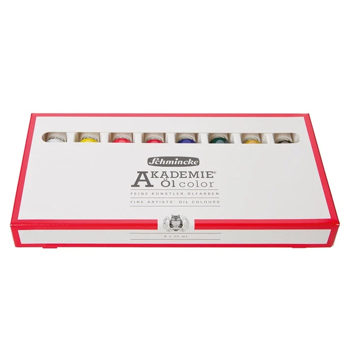 Schmincke AKADEMIE Oil Paint Set, 8 x 20 ml