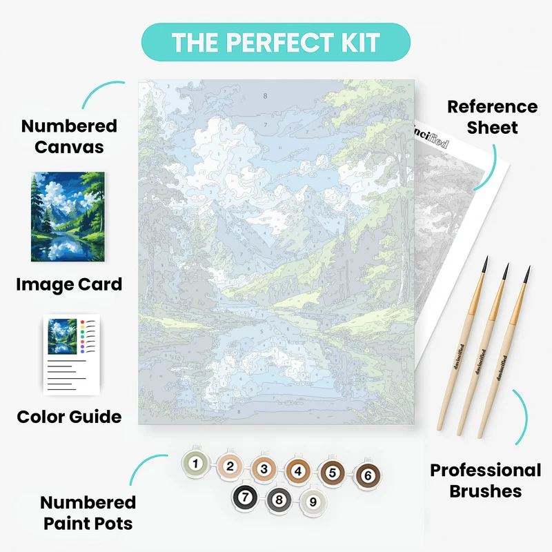 Grand Teton National Park - Paint by Numbers Kit