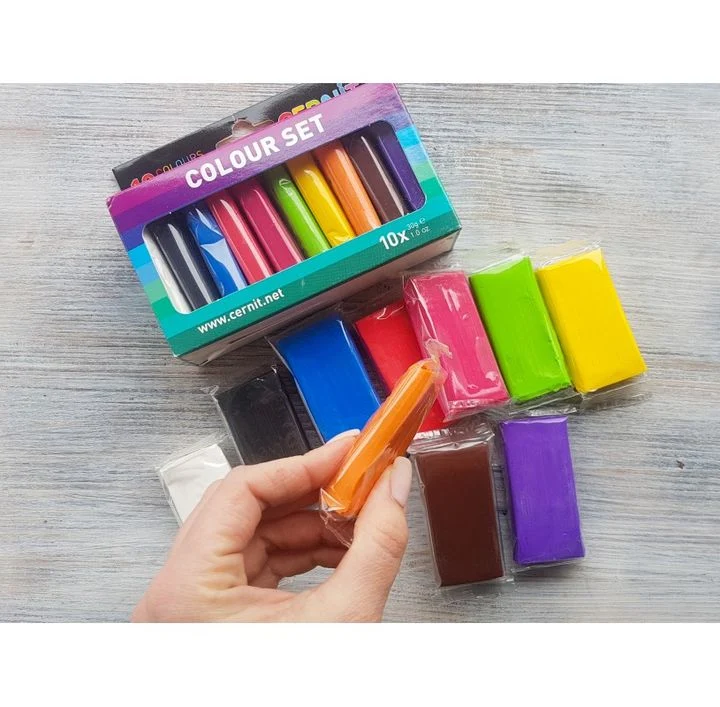 CERNIT Number One Polymer Clay Set of 10 x 30 g