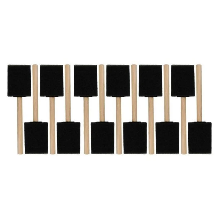 D.K. ART & CRAFT 40 mm Foam Brushes, Set of 12