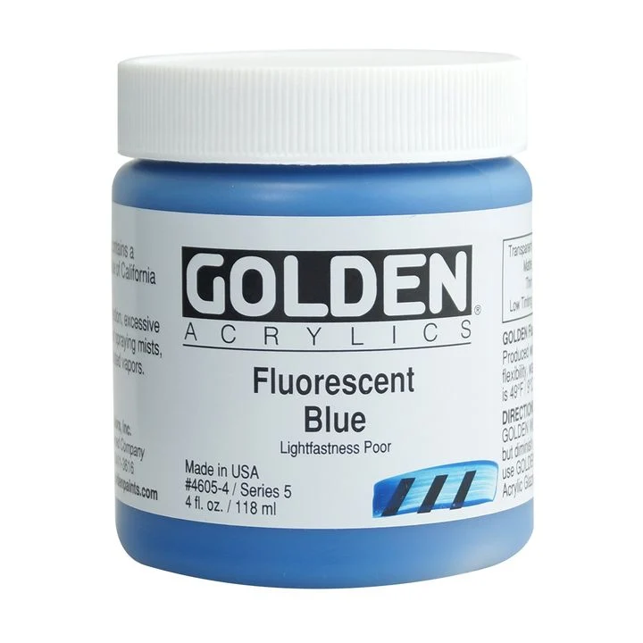 GOLDEN Heavy Body Fluorescent Acrylic Paint, 118 ml