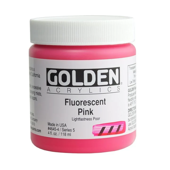 GOLDEN Heavy Body Fluorescent Acrylic Paint, 118 ml