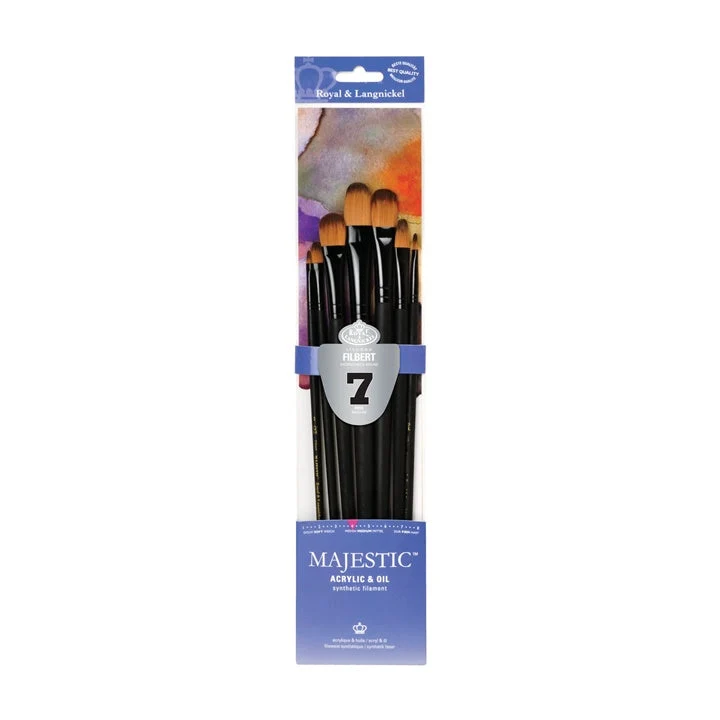 Royal and Langnickel Majestic Oval Brush Set of 7