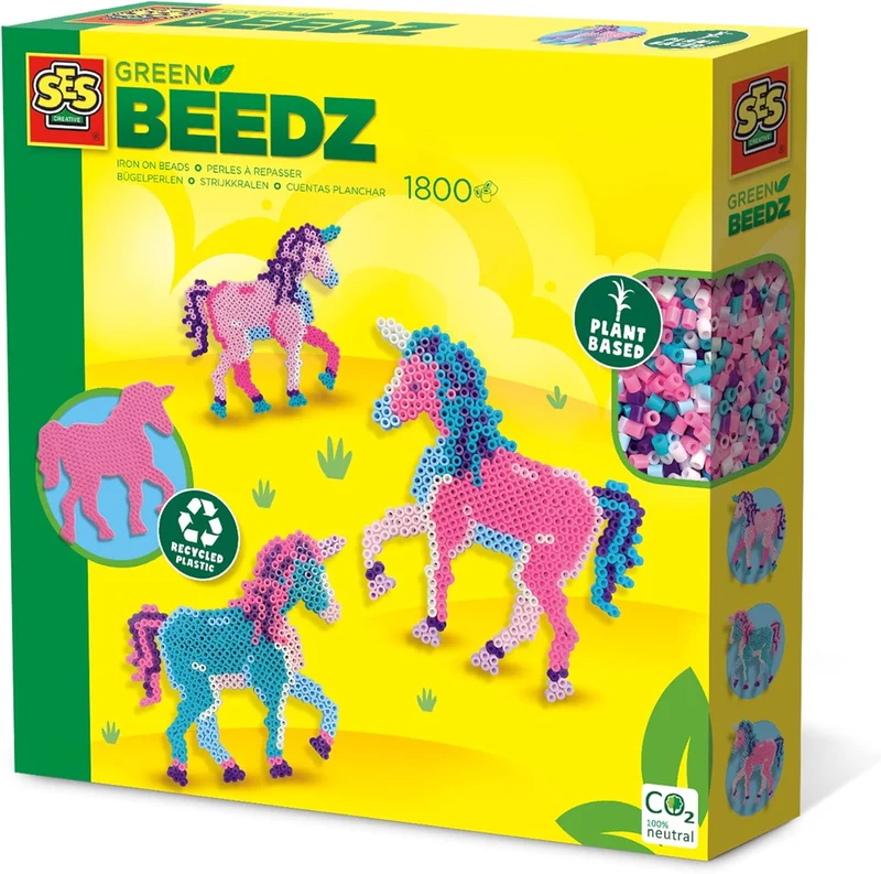 SES Green Beedz - Bügelperlenset Einhorn