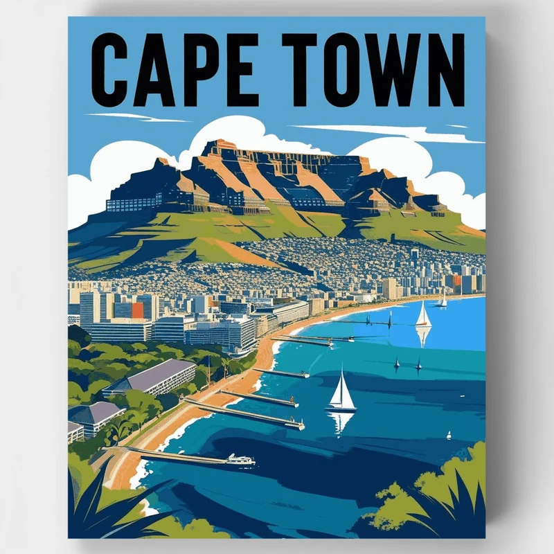 Cape Town Panorama - Paint by Numbers Kit