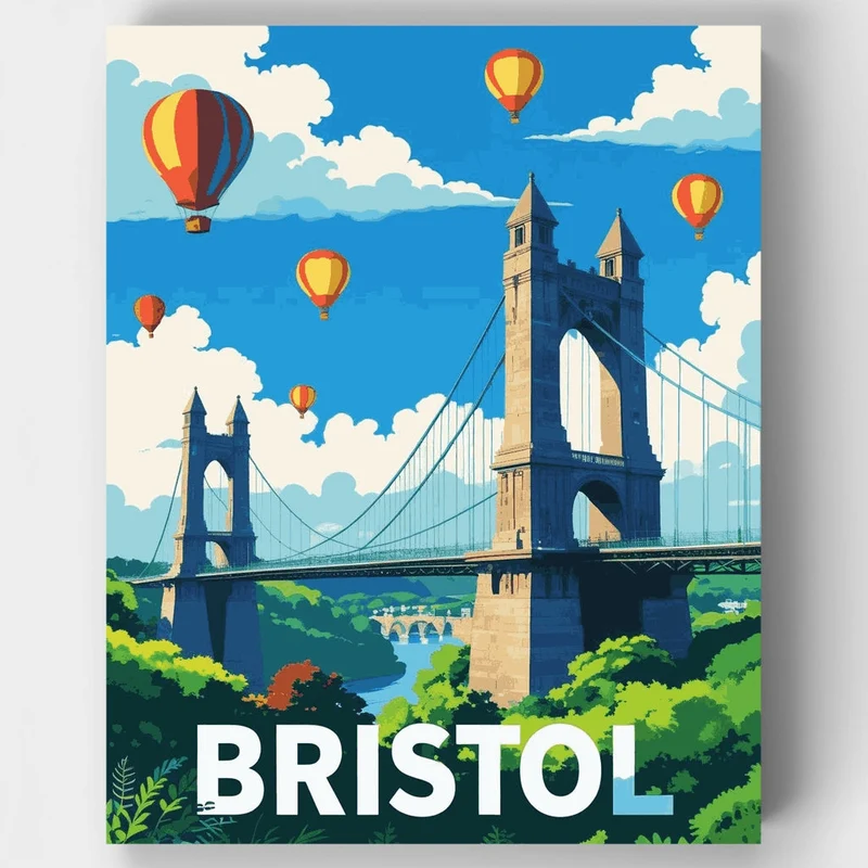 Bristol Hot Air Balloon Fiesta - Paint by Numbers Kit