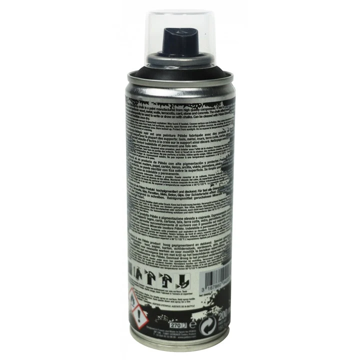 Pebeo Acrylic Chalk Paint Spray, 200 ml, Black