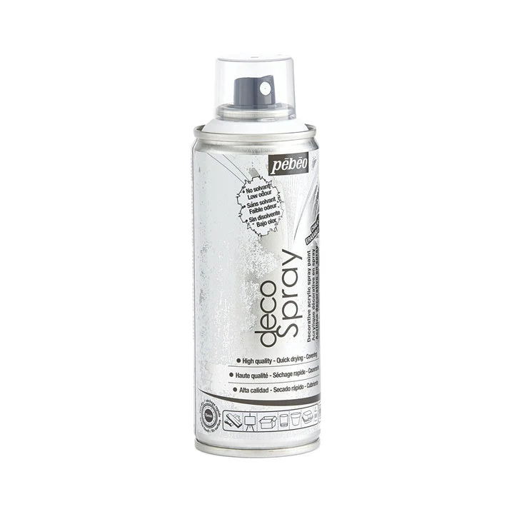 Pebeo Acrylic Chalk Paint Spray, 200 ml, White