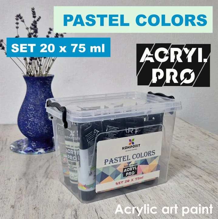 Kompozit ACRYL PRO Pastel Acrylic Paint Set, 20 x 75 ml