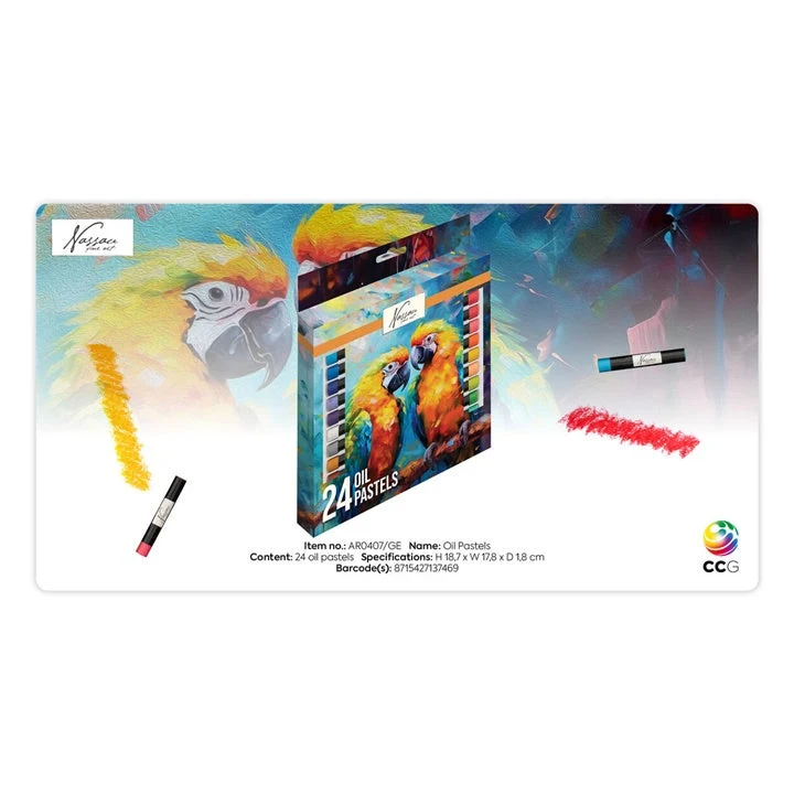 Nassau Oil Pastels, Set of 24