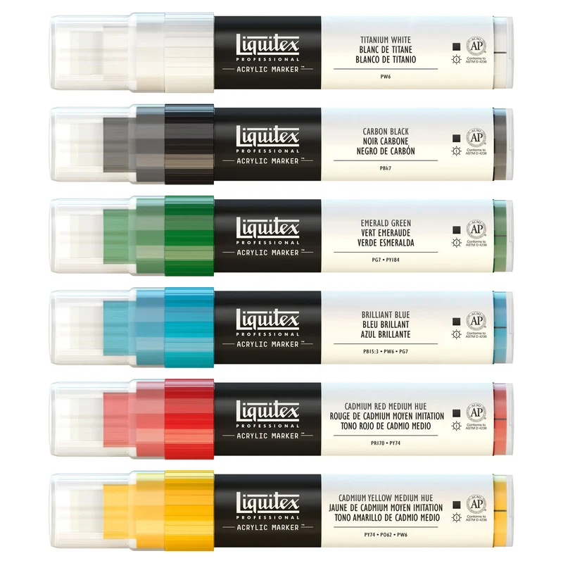 Liquitex Professional - Markers Set - 6x15mm Wide