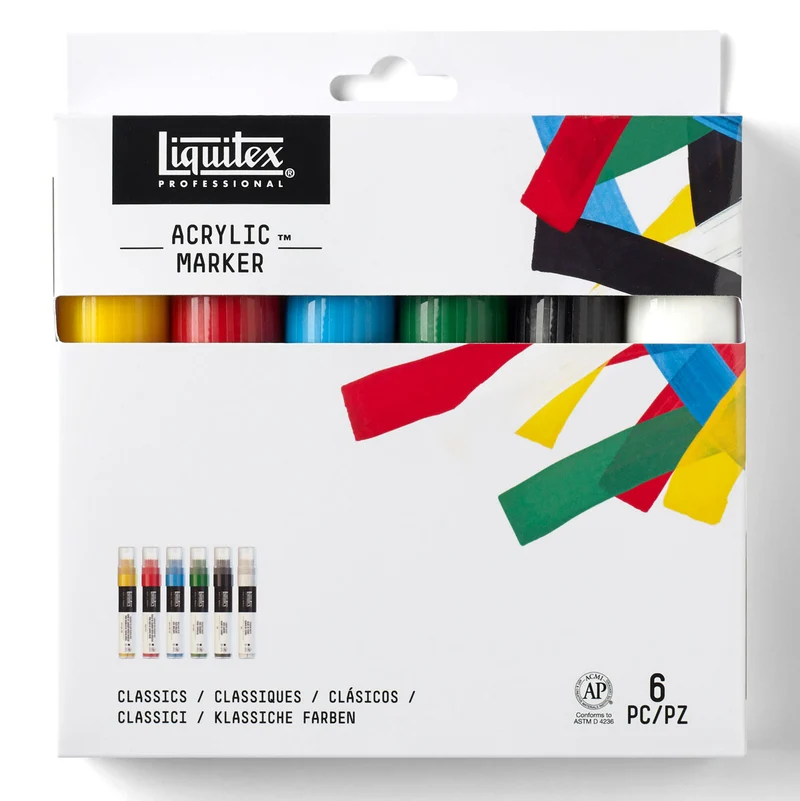 Liquitex Professional - Markers Set - 6x15mm Wide