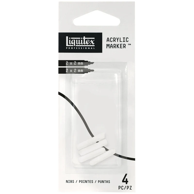Liquitex - Markers Nibs Set - 4x2mm Fine Nibs