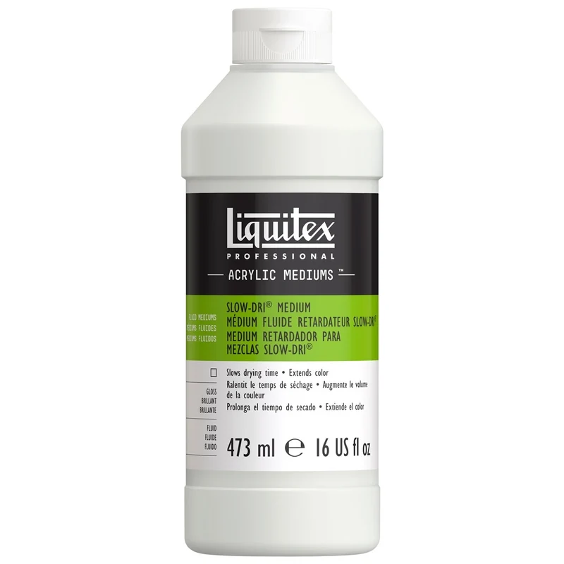 Liquitex - Slow Dri Blending Fluid Medium 473ml