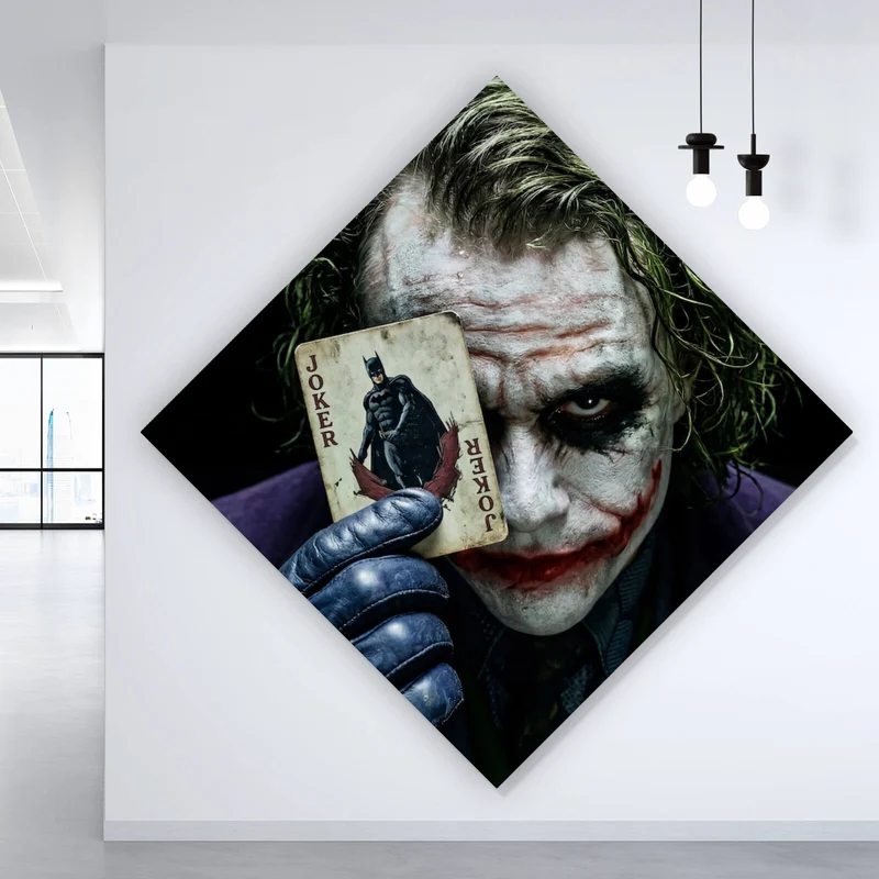 Poster Mysteriöses Joker Porträt Raute