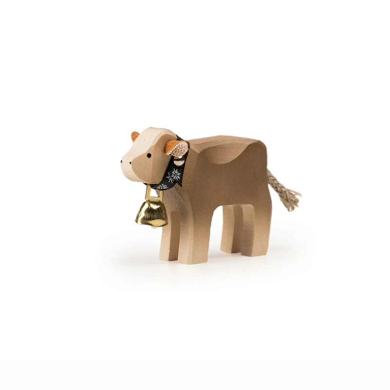 Kalb mit Glocke Braunvieh