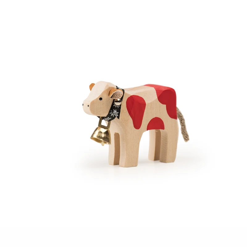 Kalb mit Glocke rot