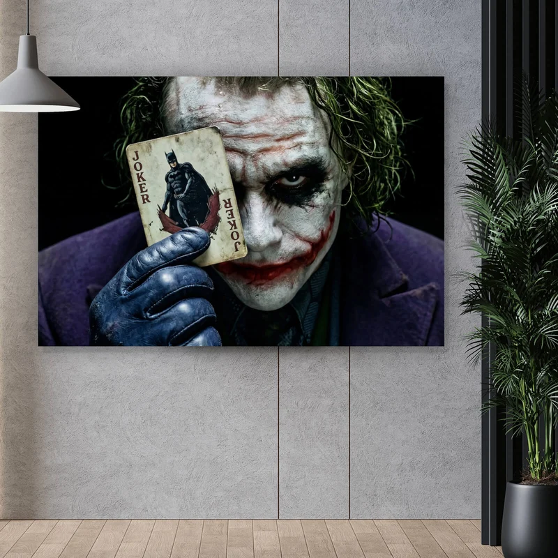 Acrylglasbild Mysteriöses Joker Porträt Querformat