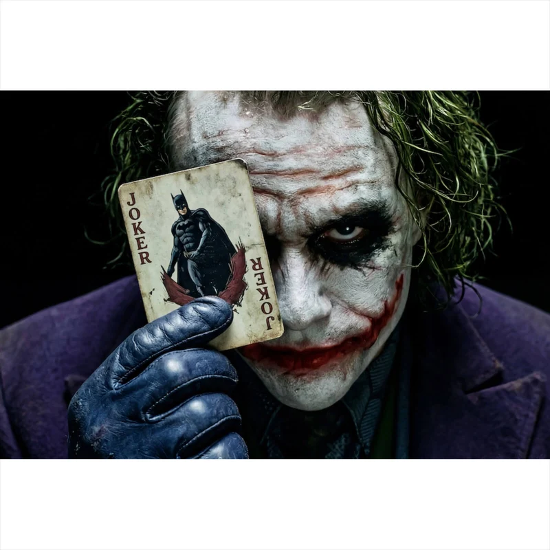 Acrylglasbild Mysteriöses Joker Porträt Querformat