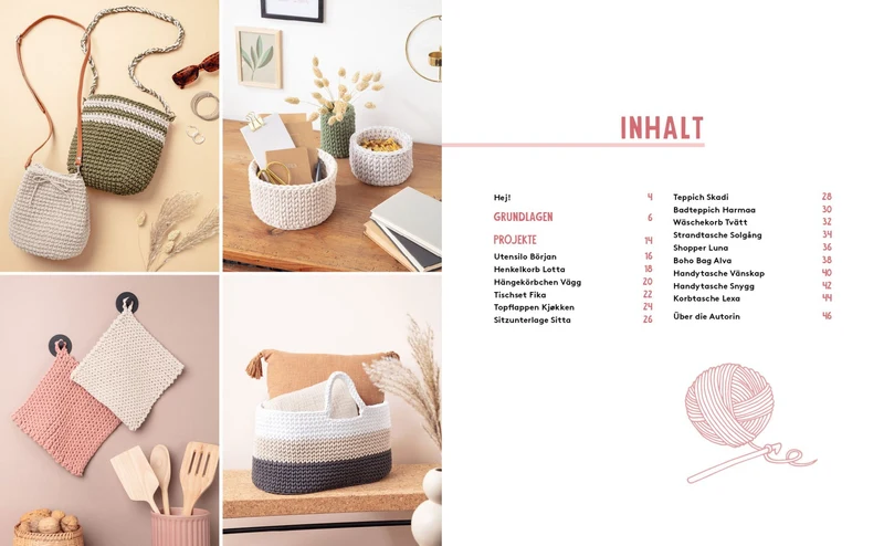 Hej! Mit Rope-Garn häkeln super easy