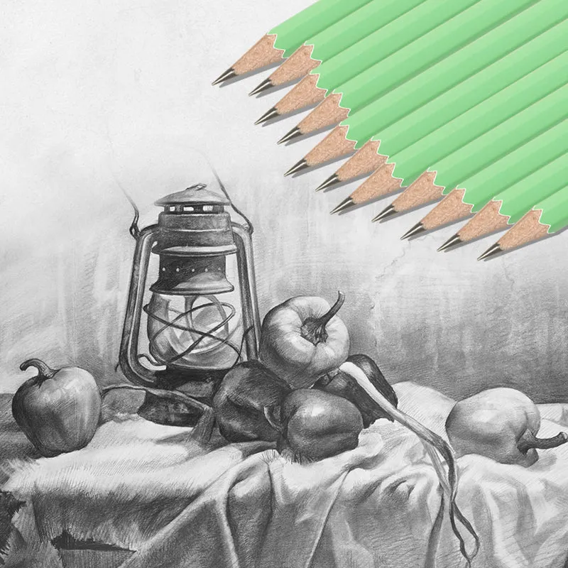Arrtx Sketch Pencils 14 Pack #2 HB Art Drawing Pencils