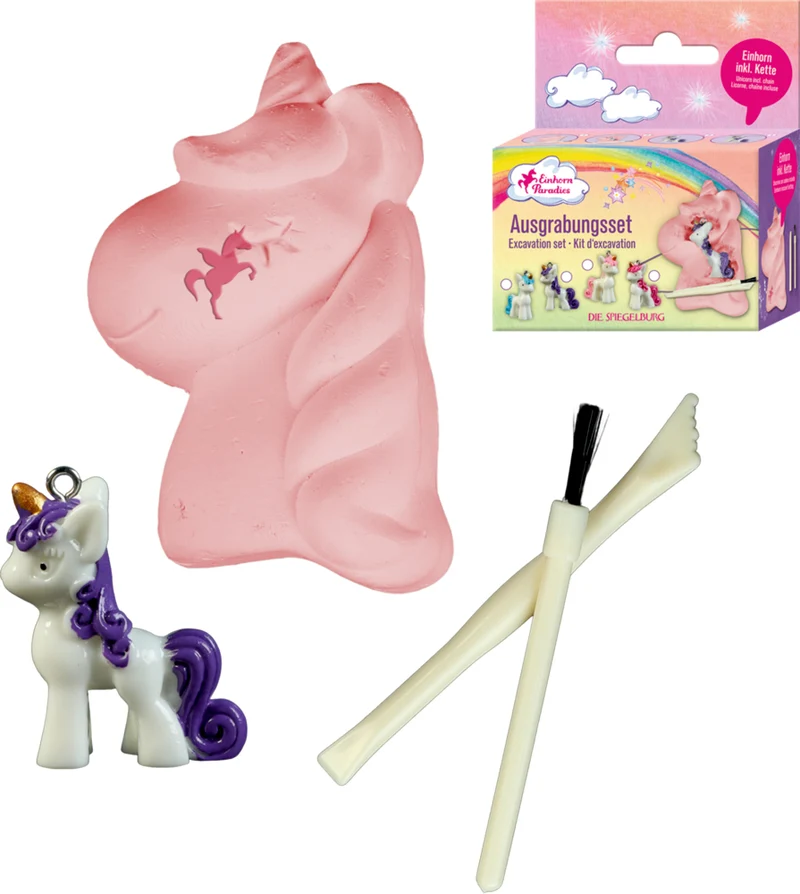 Spiegelburg Mini Ausgrabungsset Einhorn – 1 v. 4 zuf.