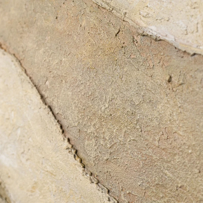 Handgemalte Naturtöne – Moderne Gemälde auf Leinwand mit Rahmen „Schatten und Sand“