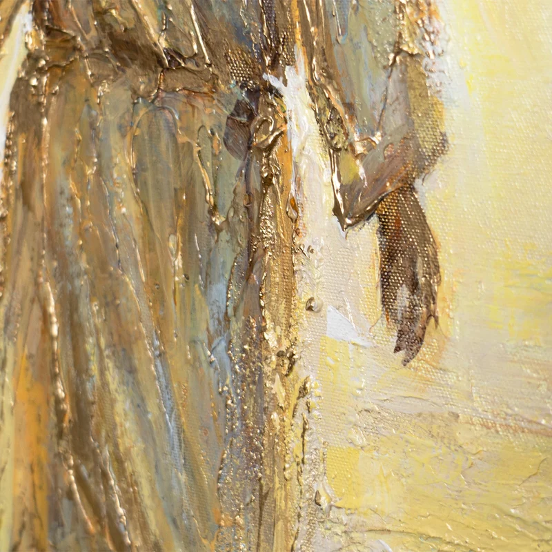 Handgemalte religiöse Kunst „Strahlkraft des Glaubens“ – Christus am Meer