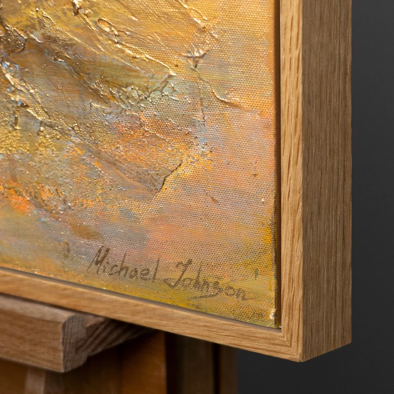 Handgemalte religiöse Kunst „Strahlkraft des Glaubens“ – Christus am Meer