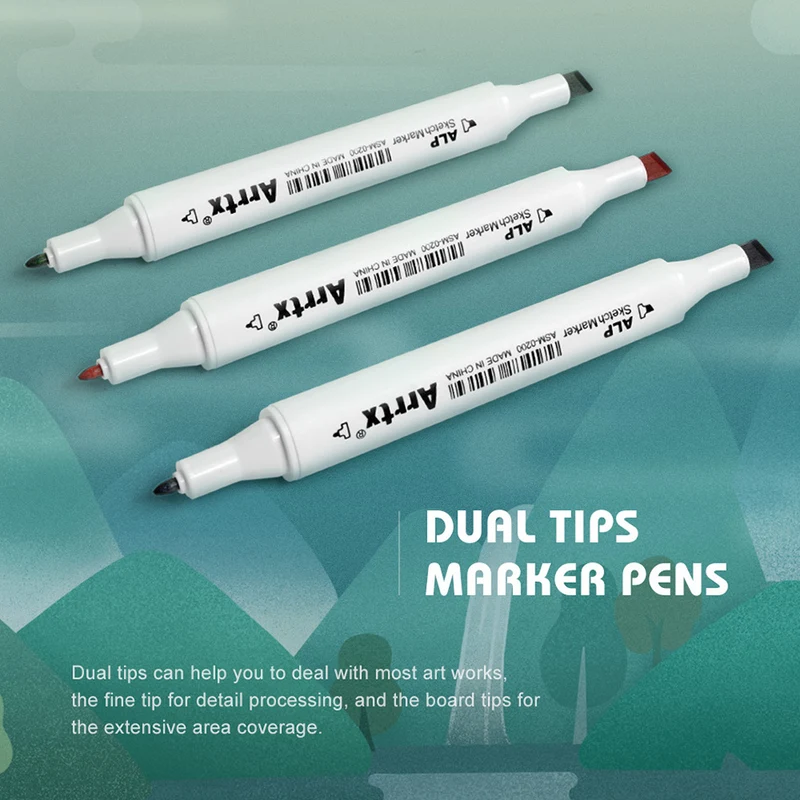 Arrtx ALP 80 Alcohol Markers Paint Marker Dual Tip