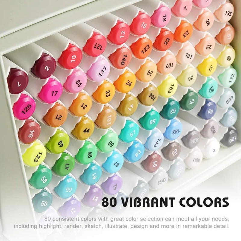 Arrtx ALP 80 Alcohol Markers Paint Marker Dual Tip