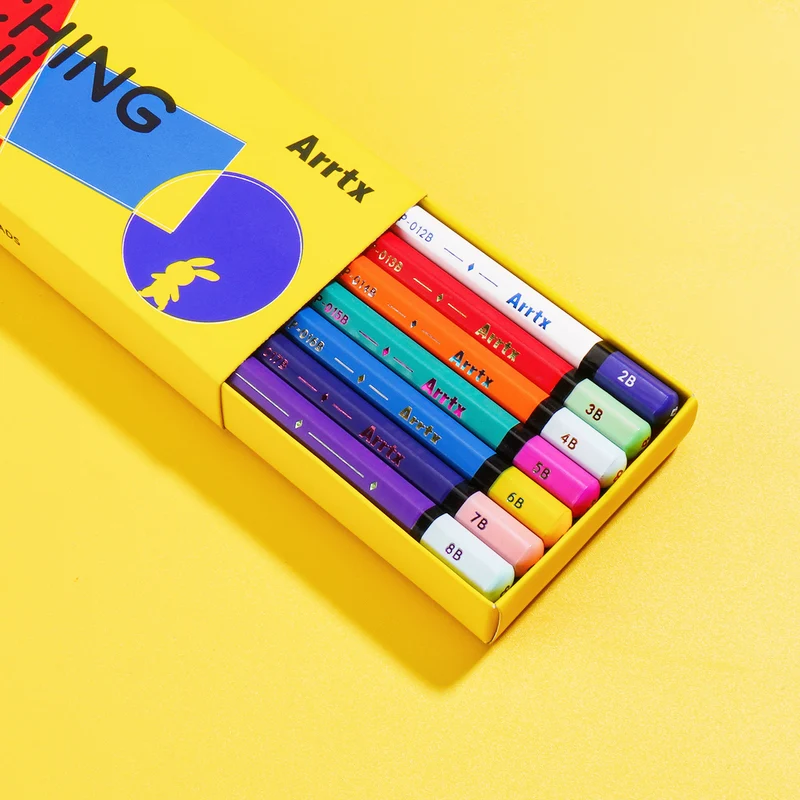 Arrtx Drawing Pencils 14 Pcs (4H - 8B) Artist Sketching Pencils