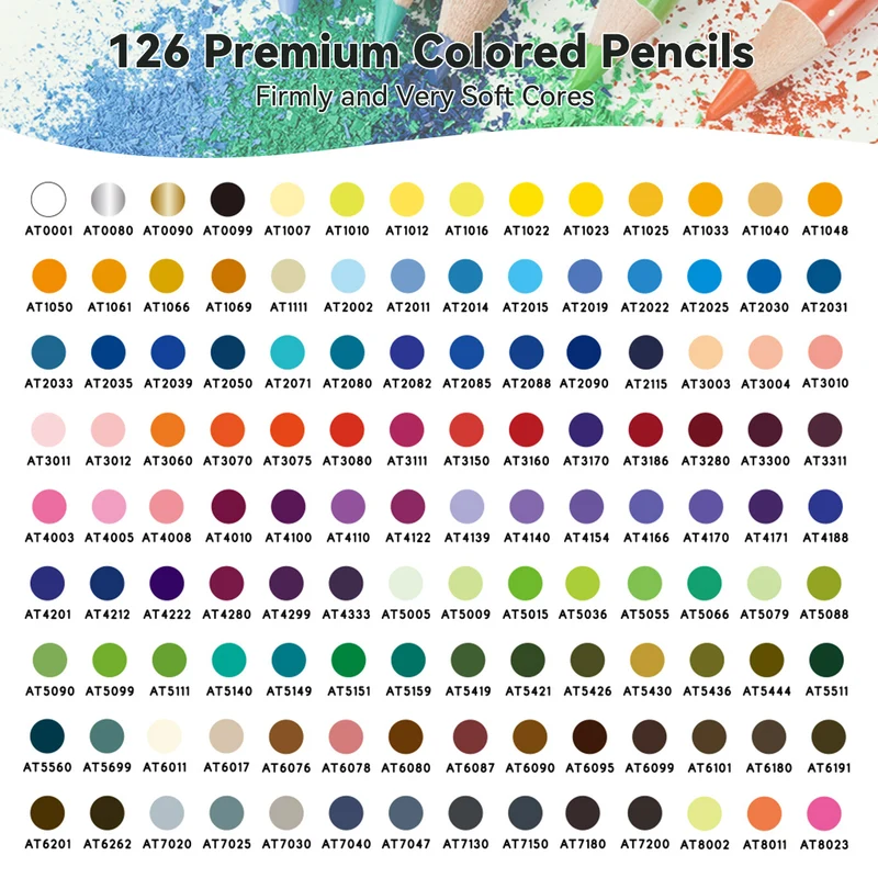 Arrtx Colored Pencils Set Drawing Pencils