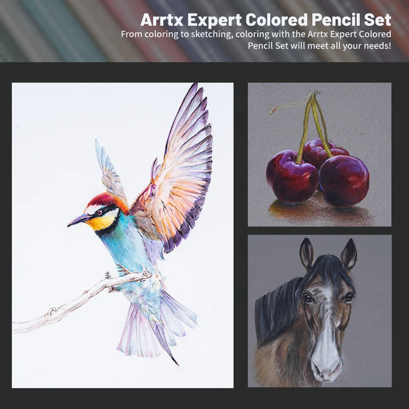 Arrtx 72 Colored Pencils Artist Grade Drawing Pencils