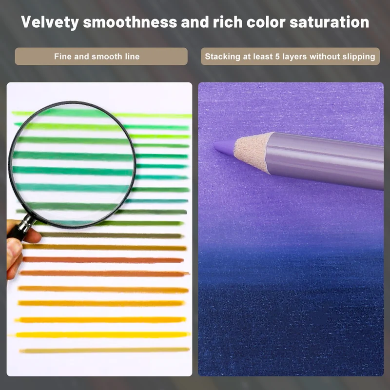 Arrtx 72 Colored Pencils Artist Grade Drawing Pencils