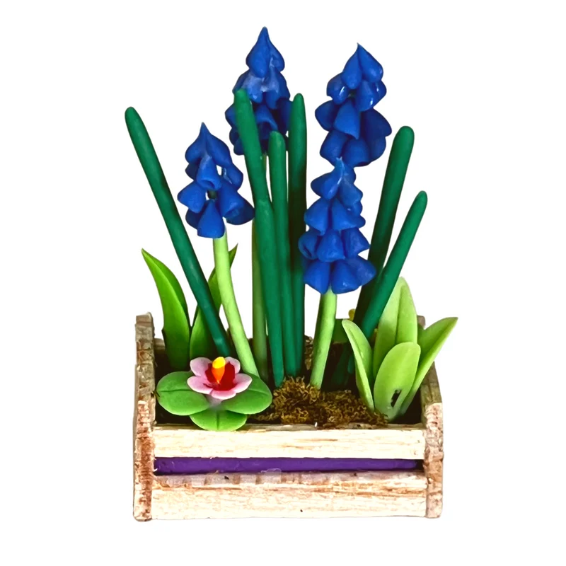 Frühlingsblumen orange | blau